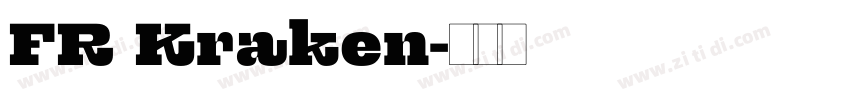 FR Kraken字体转换